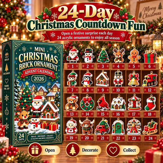Adventskalender med 24 mini-julhängen